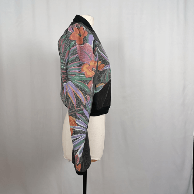 Bomber black & flower